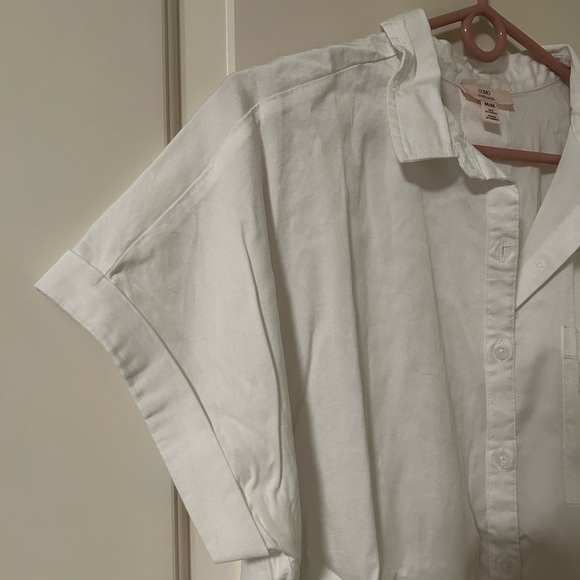 White Button Up Shirt (size M) - Picture 3 of 4